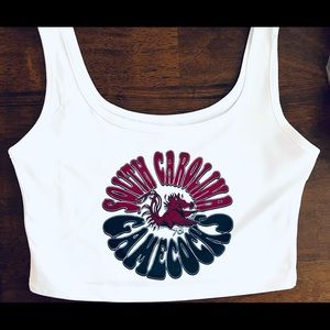 Brand new crop tank size small- university of South Carolina